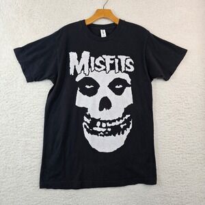 Misfits Band T-Shirt Mens Medium Black Fiend Skull Graphic Tee 2013 Tultex 202